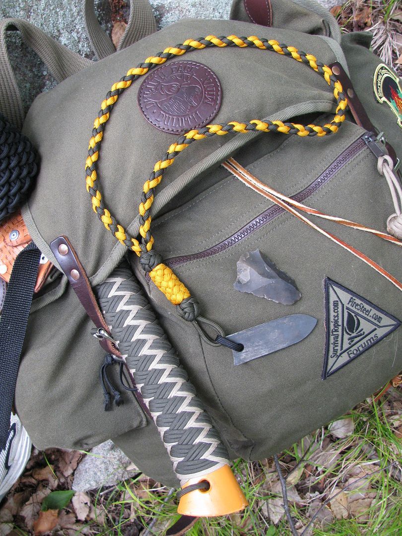 paracord flint/steel neck lanyard and nalgene cozy Survivalist Forum